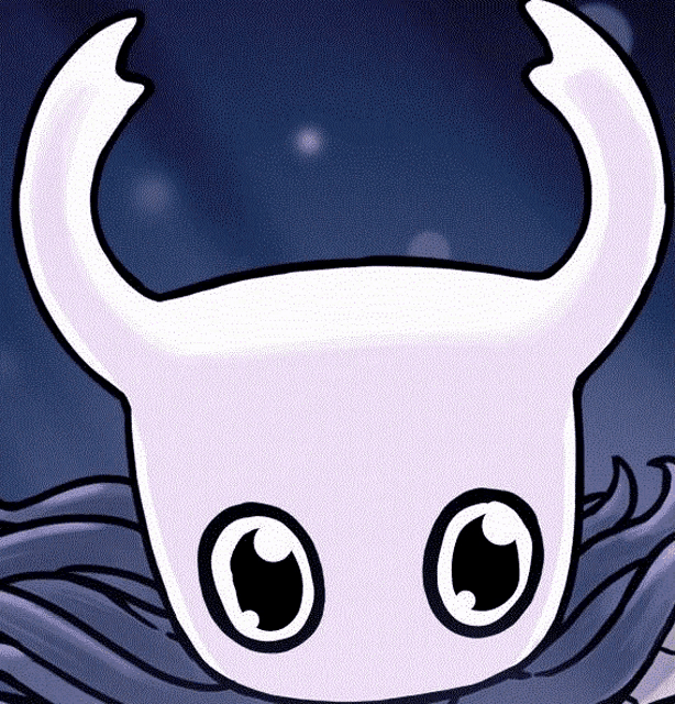 a cartoon drawing of a knight 's head with horns and big eyes