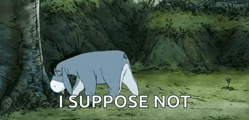 eeyore from winnie the pooh is laying down next to a tree .