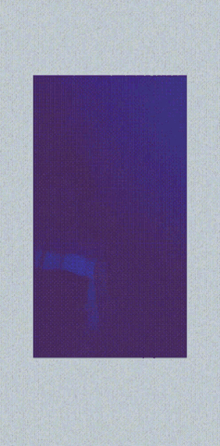 a blue square on a white background with a grid pattern