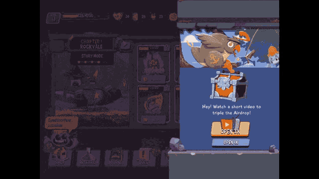 a screenshot of a video game that says chapter 1 rockyvale