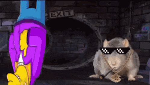 Plow King Simpsons GIF - Plow King Simpsons Rap Rat GIFs