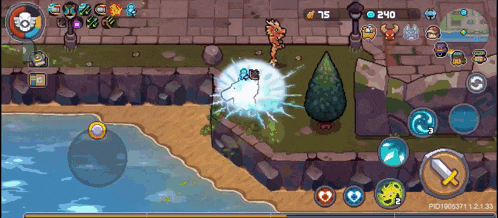 a screenshot of a video game with the number 240 on the bottom left