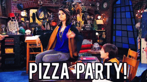 Pizza Party GIF - Pizza Party Selena Gomez GIFs