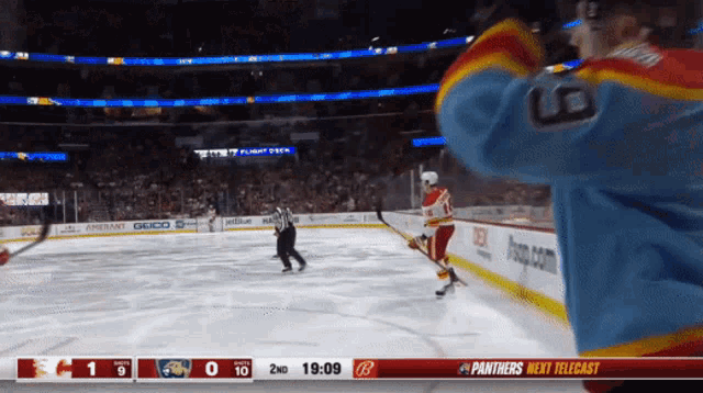 Calgary Flames Nikita Zadorov GIF - Calgary Flames Nikita Zadorov Flames Goal GIFs