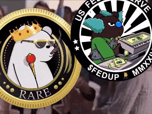 a coin that says rare on it