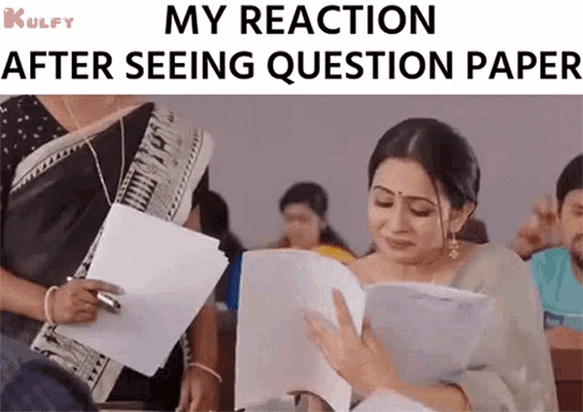 My Reaction After Seeing Question Paper Raarandoi Veduka Chuddam GIF - My Reaction After Seeing Question Paper Raarandoi Veduka Chuddam Funny GIFs