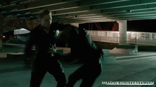 Jace Flips Off The Wall Jaceand Hodge GIF - Jace Flips Off The Wall Jaceand Hodge Fight Scene GIFs