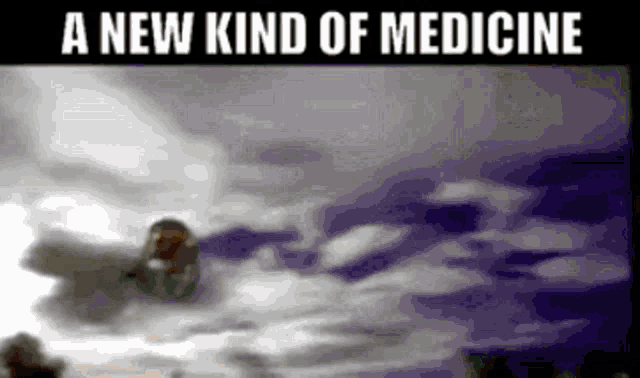 a new kind of medicine is being advertised on a screen