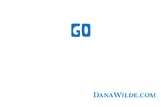 a colorful sign that says go for it and danawilde.com