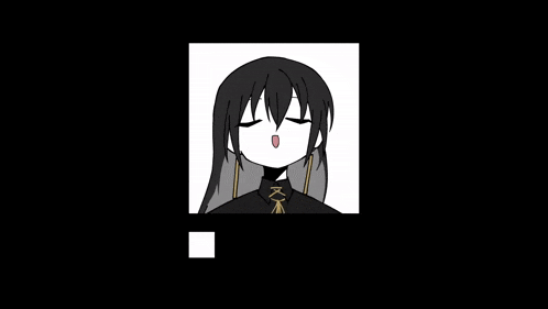 a black and white drawing of a girl with her eyes closed .