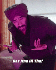 a man wearing a turban and a black coat says bas itna hi tha ?