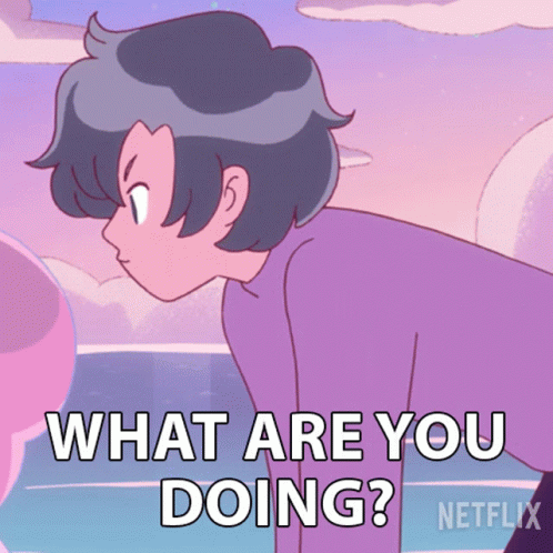 What Are You Doing Crispin Wizard GIF - What Are You Doing Crispin Wizard Bee And Puppycat GIFs