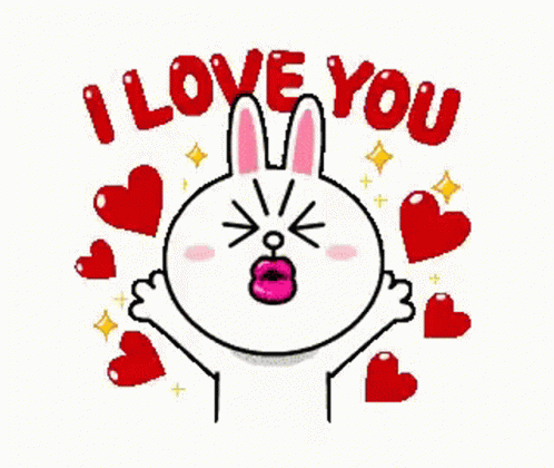 Love You Bunny GIF - Love You Bunny Blow Kiss GIFs