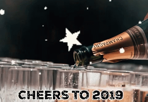Happynewyear 2019 GIF - Happynewyear 2019 Cheers GIFs