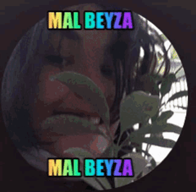 a picture of a woman with the name mal beyza written on it
