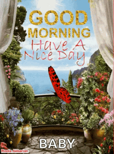 a good morning have a nice day baby greeting card