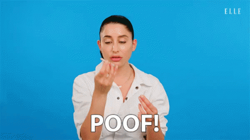 Poof! GIF - Poof Vanish Disappear GIFs