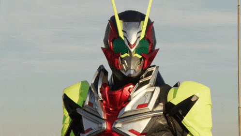 a close up of a masked superhero 's face with a blurred background
