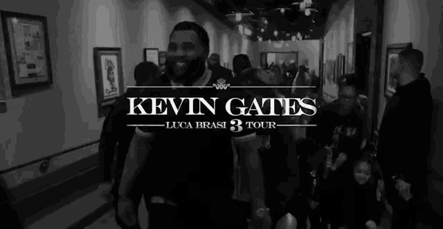 a black and white photo of kevin gates and luca brasi