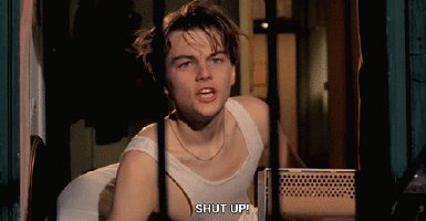 Shut Up GIF - Leo Leonardo Di Caprio Shut Up GIFs