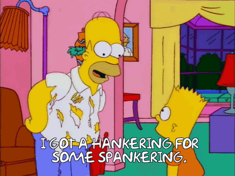 Hankering For Some Spankering Simpsons GIF - Hankering For Some Spankering Spankering Hankering GIFs