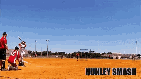 a bunley smash baseball game is being played
