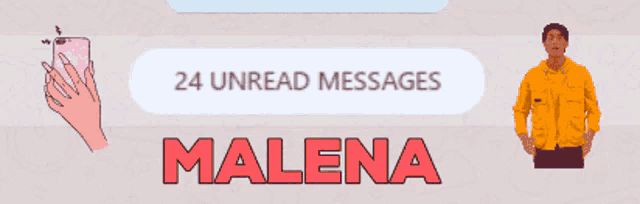 malena is the name of the person shown in the advertisement