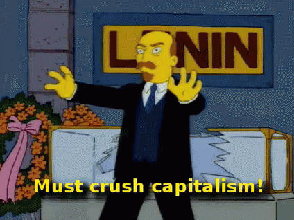 Thes Simpsons Lenin GIF - Thes Simpsons Lenin Crush GIFs