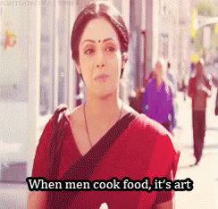 #hai #ajeeb GIF - When Men Cook GIFs