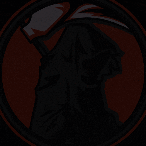 a logo for singers with a grim reaper in the middle