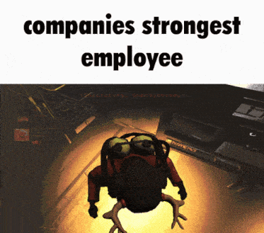 Lethal Company Companies Strongest Employee GIF - Lethal Company Companies Strongest Employee GIFs