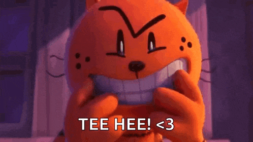 a stuffed animal with an angry face is giving a middle finger .