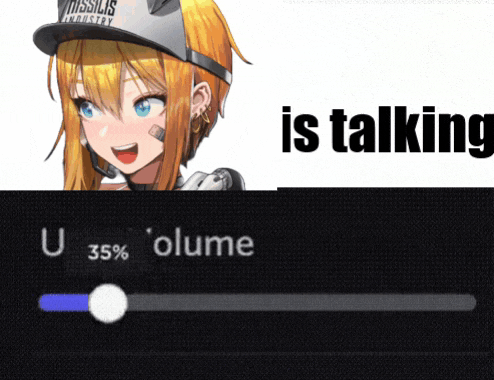 a girl in a missiles industry hat is talking