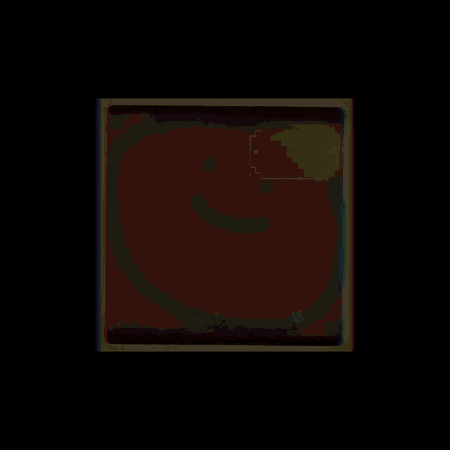 a picture of a smiley face in a square