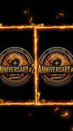 a poster for a celebration of the 2nd anniversary of a video game