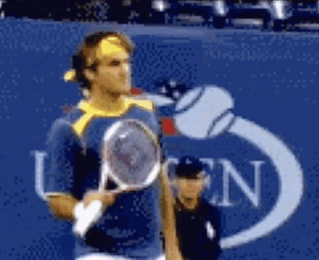 Roger Federer Racquet Spin GIF