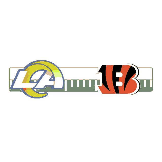 a cartoon drawing of the la rams and the buffalo bills teams