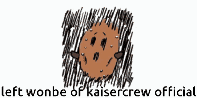 a cartoon drawing of a sheep with the words left wonder of kaiser crew official below it