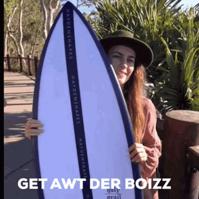 Get Awt Der Boizz Tongue Out GIF - Get Awt Der Boizz Tongue Out Surfer Girl GIFs