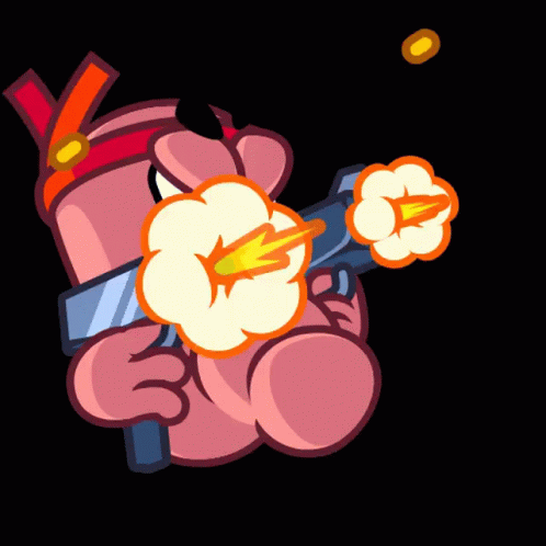 Worms Gaming GIF - Worms Gaming Shoot GIFs