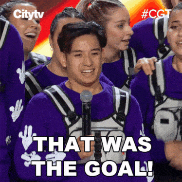 That Was The Goal Cool Giraffes GIF - That Was The Goal Cool Giraffes Canadas Got Talent GIFs