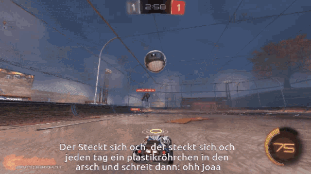 a screenshot of a video game that says der steckt sich och on it