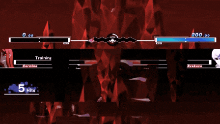 a screenshot of a video game with a purple light coming out of it