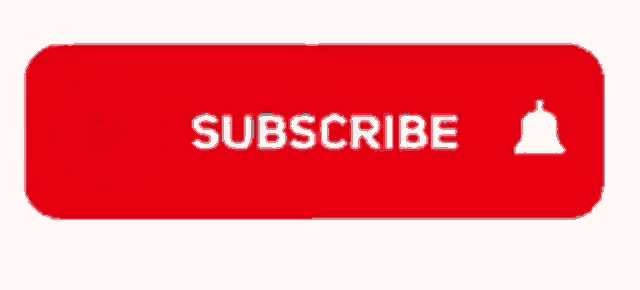a red and white subscribe button with a bell icon