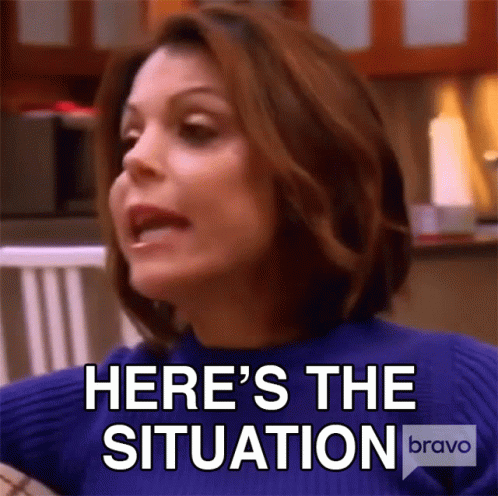 Heres The Situation Real Housewives Of New York GIF - Heres The Situation Real Housewives Of New York Heres How Things Are Going GIFs