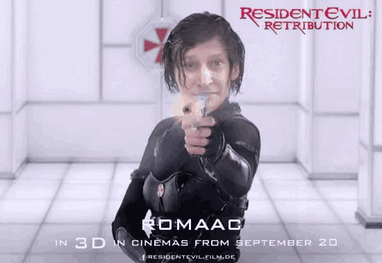 a poster for the movie resident evil retribution