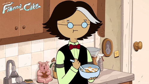 Eating Cereals Simon Petrikov GIF - Eating Cereals Simon Petrikov Adventure Time Fionna And Cake GIFs