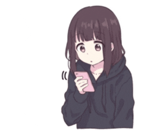a girl in a hoodie is holding a cell phone in her hand .