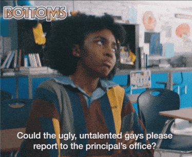 Could The Ugly Untalented Gays Please Report To The Principal'S Office Josie GIF - Could The Ugly Untalented Gays Please Report To The Principal'S Office Josie Ayo Edebiri GIFs