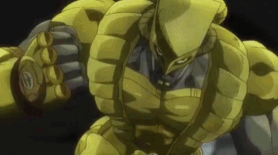 the world from jojo 's bizarre adventure is a cartoon character with a very large body and a very large head .